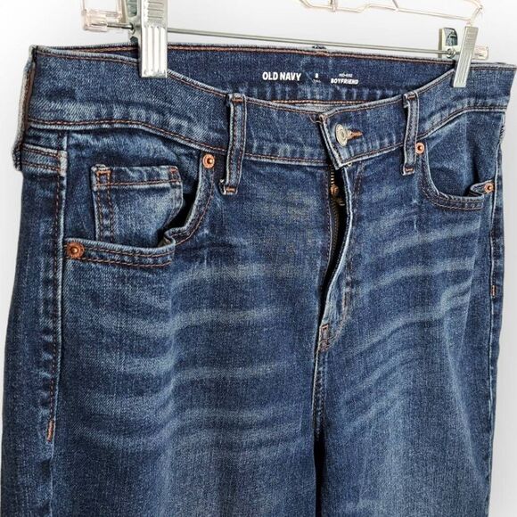 Old Navy Women's Mid Rise Boyfriend Jeans size 8 Tall - Picture 2 of 7